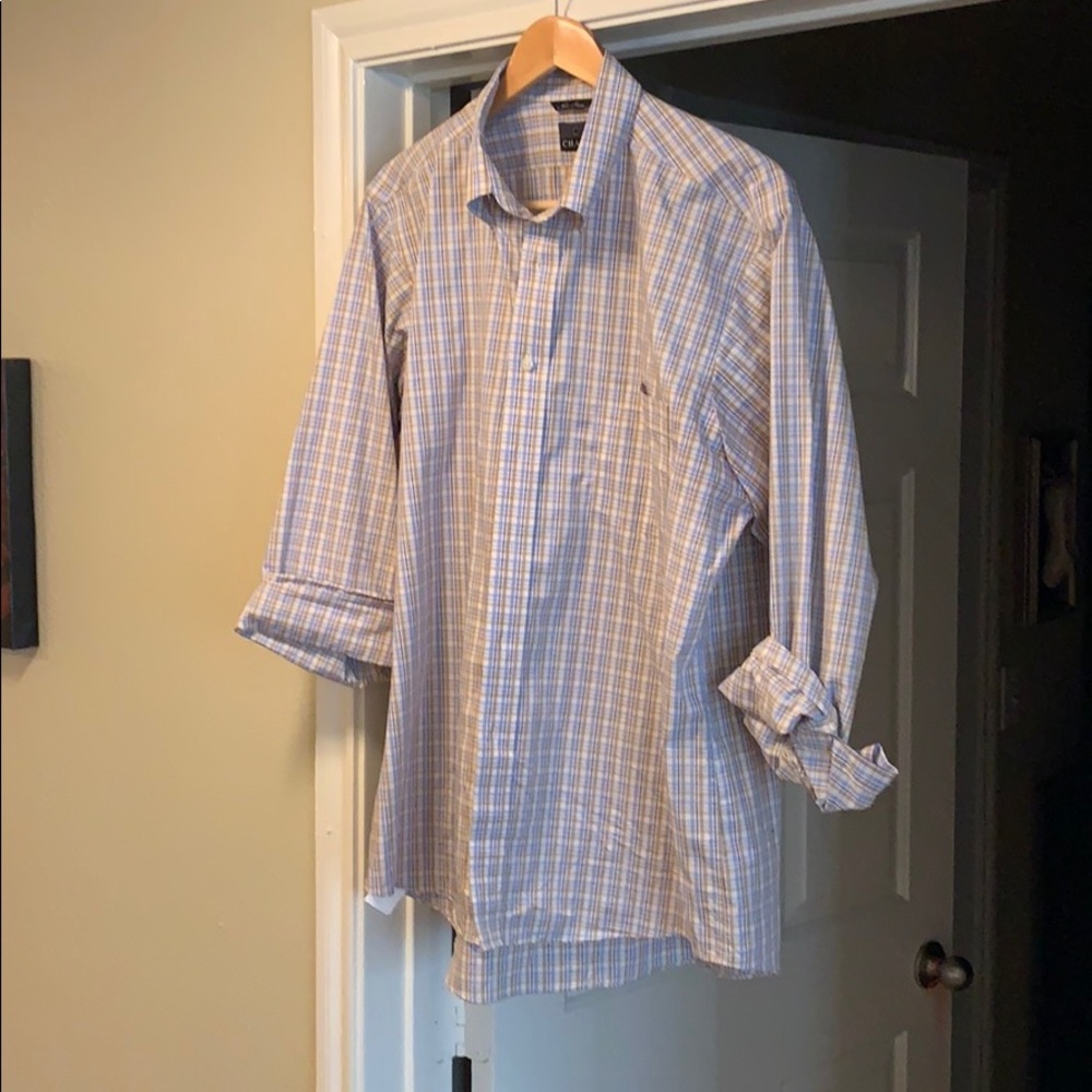 Long sleeve button up.